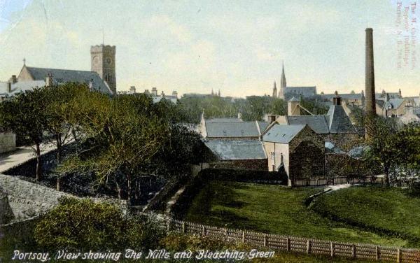 Old Picture Postcard The Mills & Bleeching Green - Portsoy