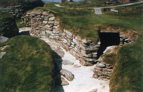 Picture Living Quarters Neolithic Dwelling Skara Brae - Scotland