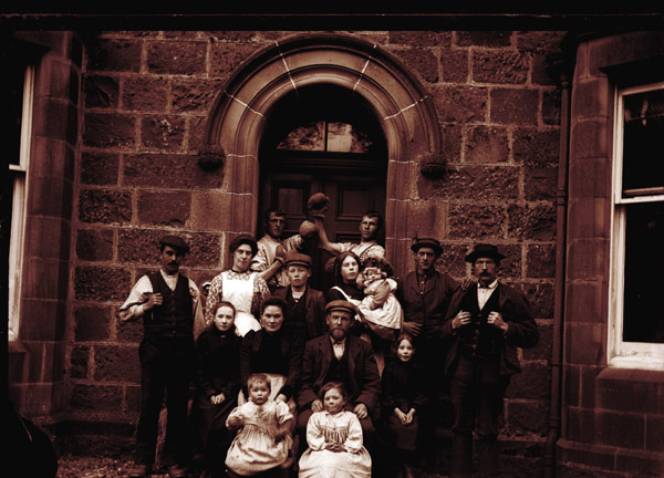 Old Picture Family Group, Alvahl, Banff - Aberdeenshire