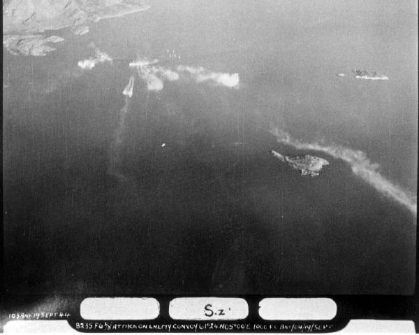 Attack on German Shipping in the Fjords by RAF Banff Mosquito Strike Wing