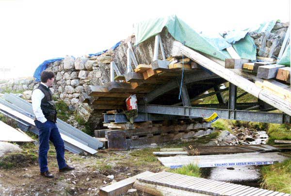 moving the bridge at Delavine