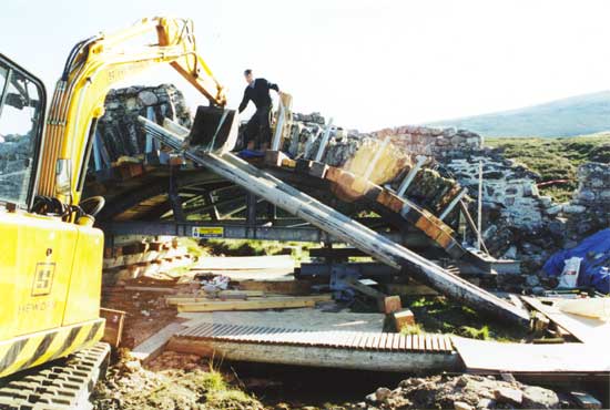 moving the bridge at Delavine
