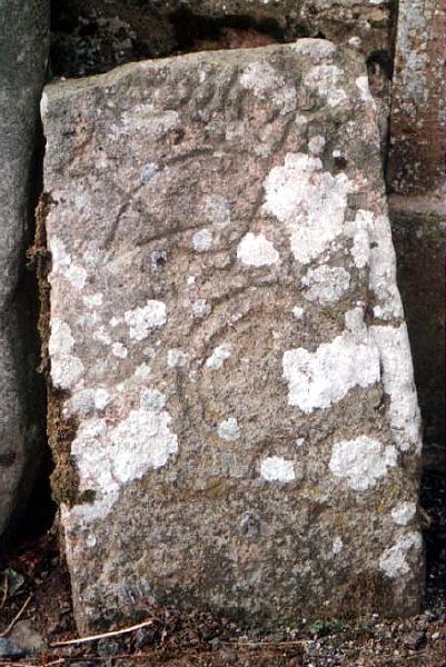 Picture Old Kirkyard Pictish Stone 2 Rhynie - Scotland